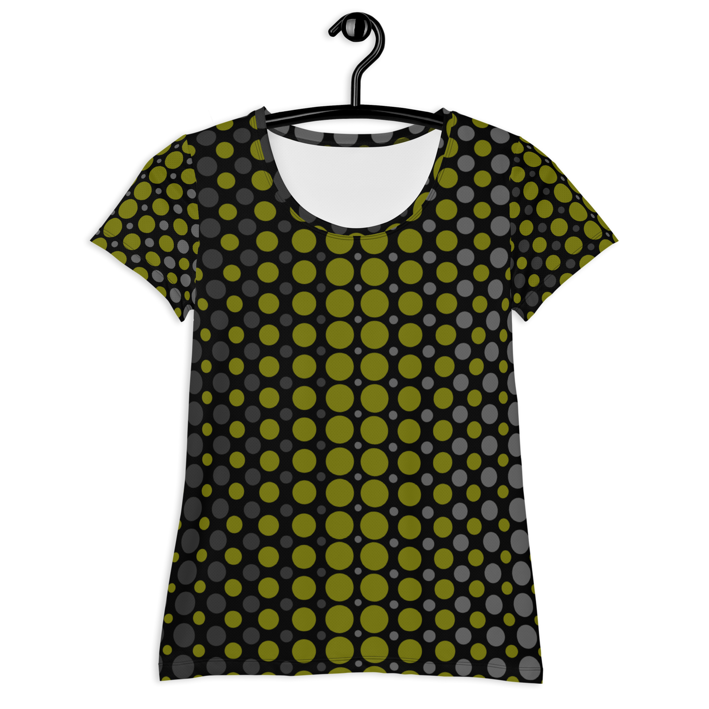 Ombre Dots Athletic T-shirts - Moss Green