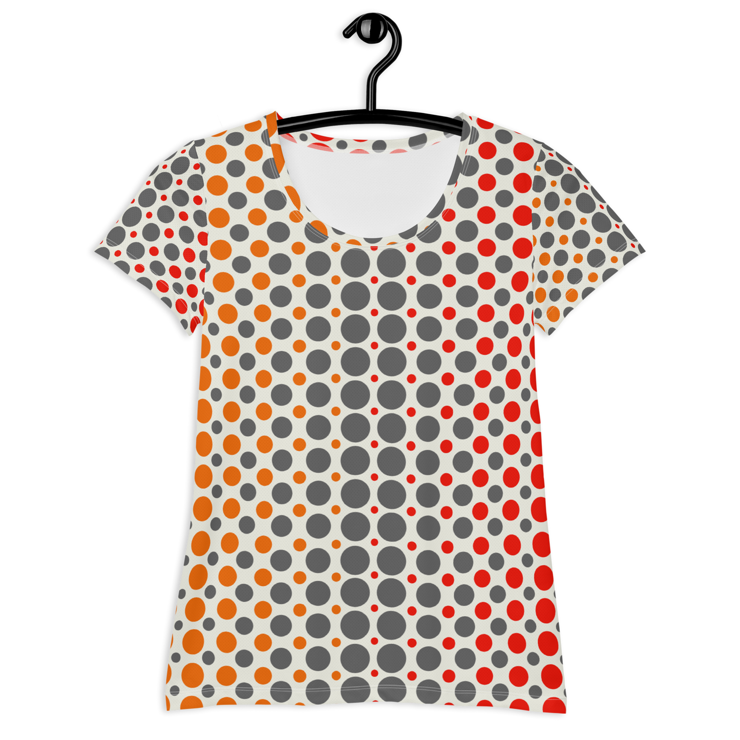Ombre Dots Athletic T-shirts - Orange