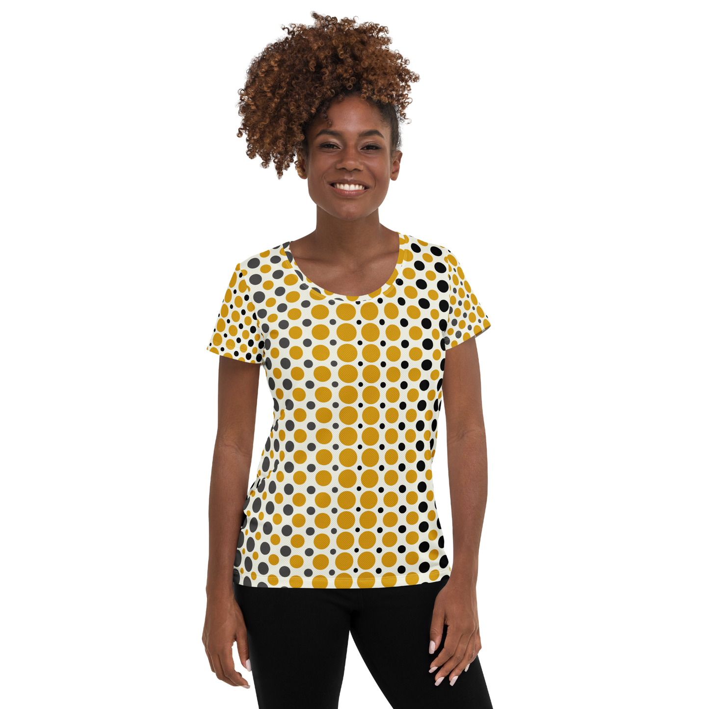 Ombre Dots Athletic T-shirt - Beige