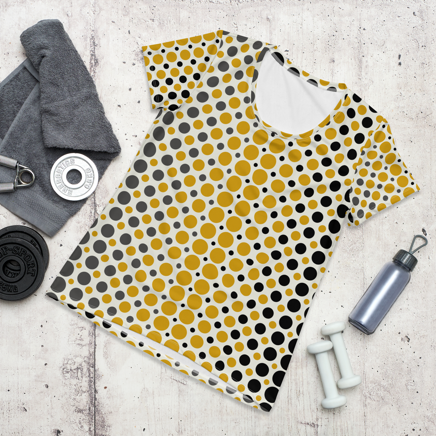 Ombre Dots Athletic T-shirt - Beige