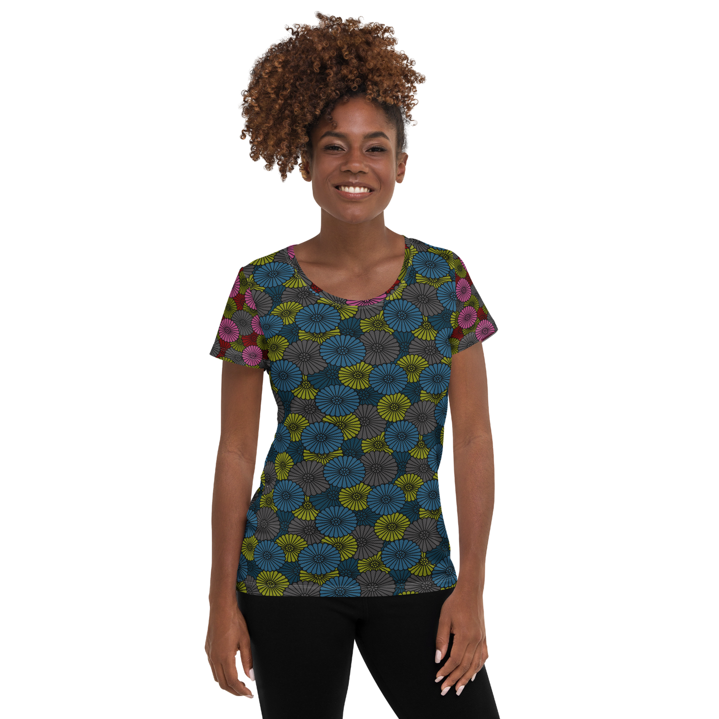 Mum Teal Athletic T-shirt