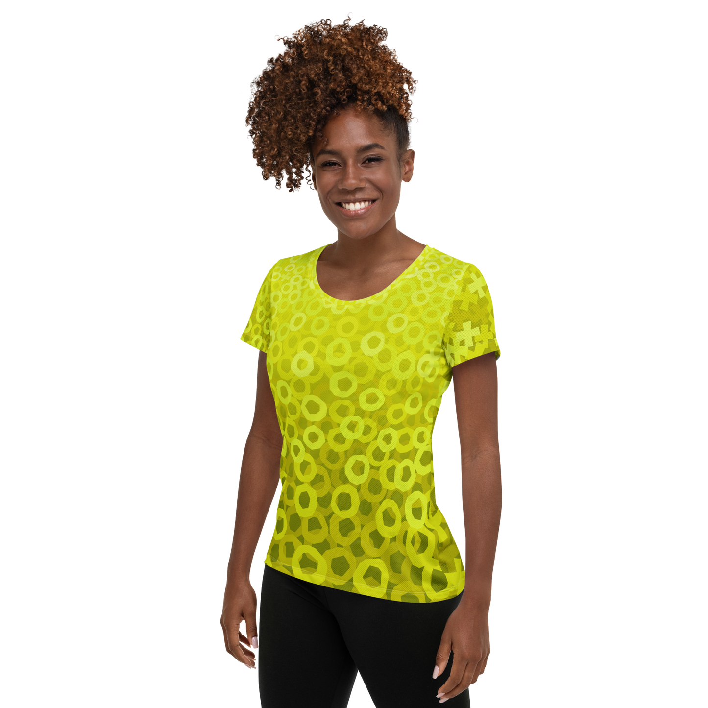 Tic Tac Toe Athletic T-shirts - Lemon