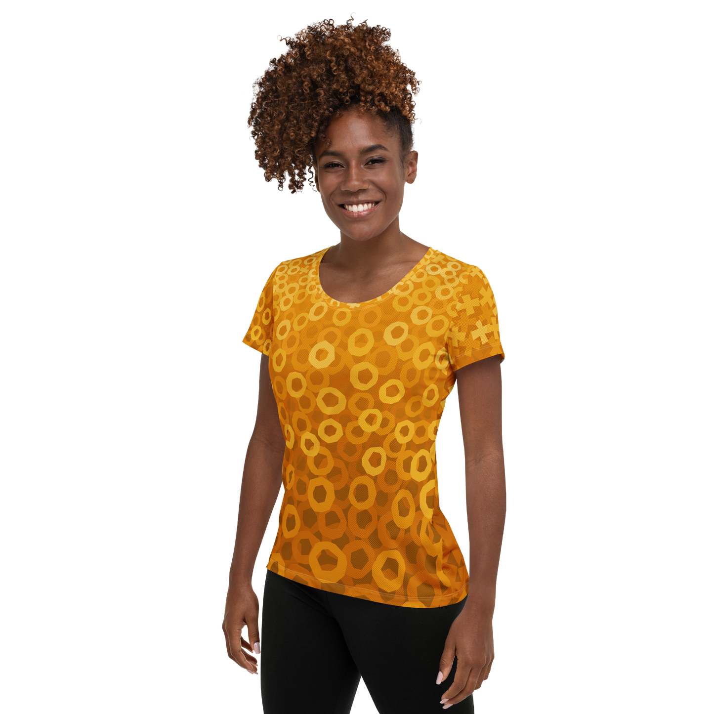 Tic Tac Toe Athletic T-shirts - Orange