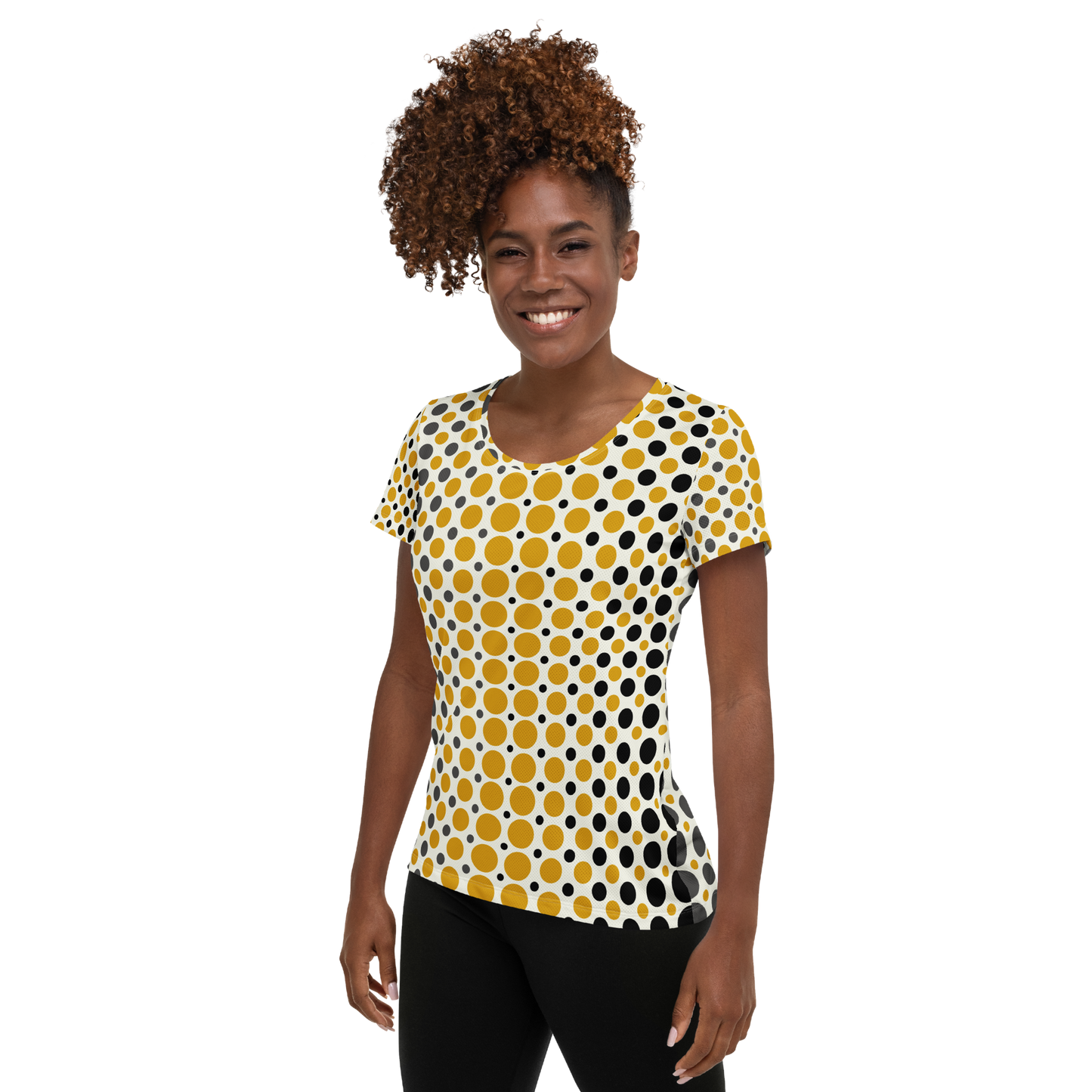 Ombre Dots Athletic T-shirt - Beige