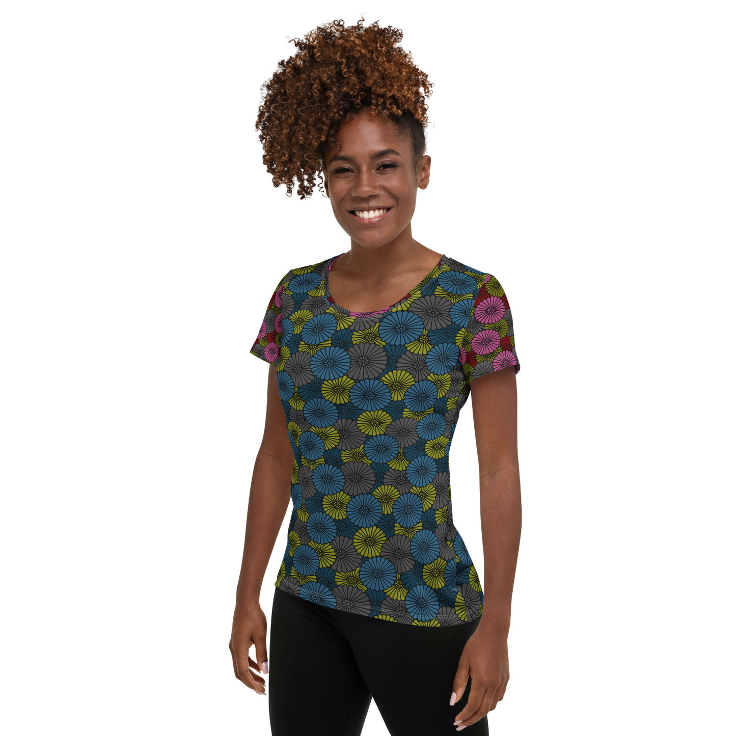 Mum Teal Athletic T-shirt