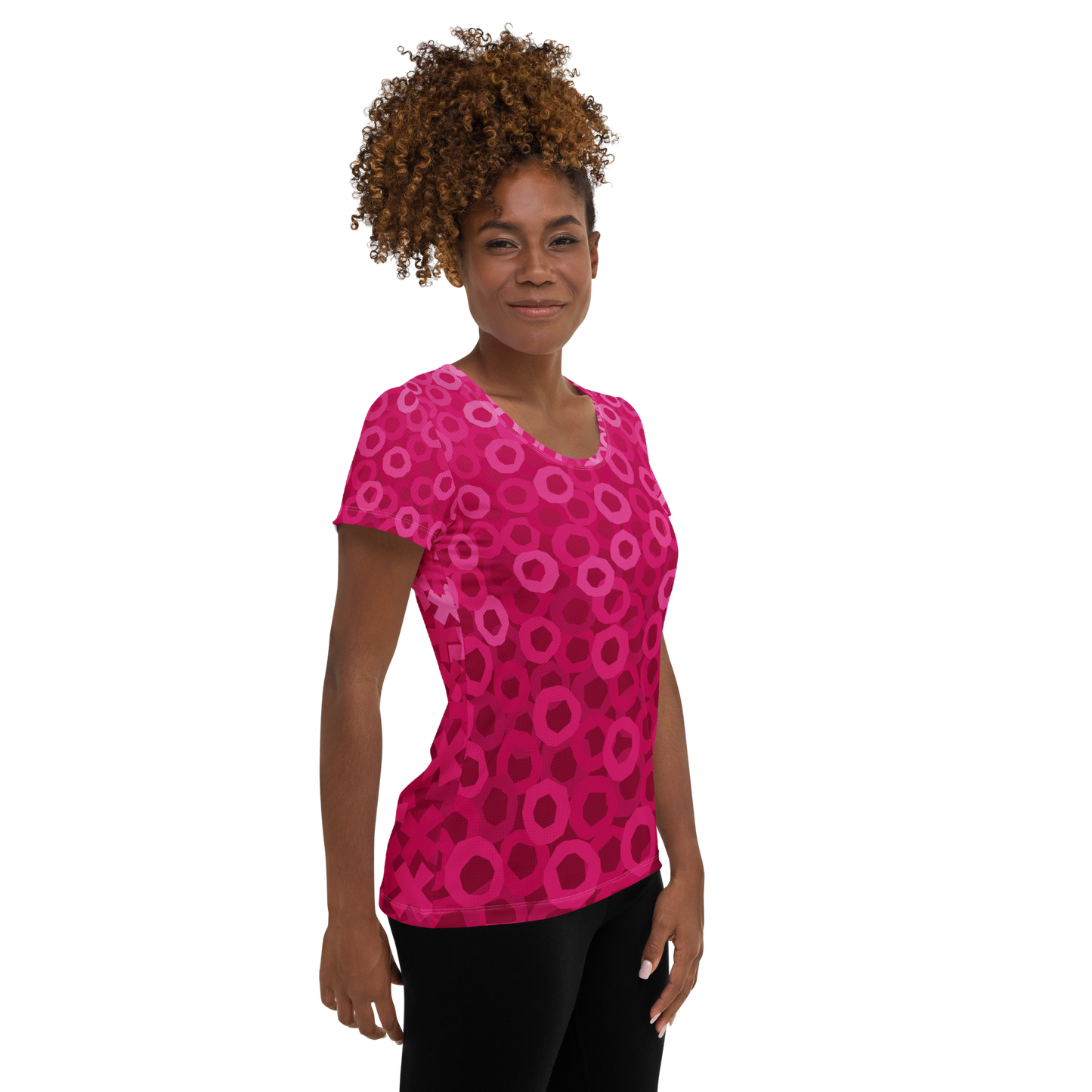 Tic Tac Toe Athletic T-shirts - Strawberry