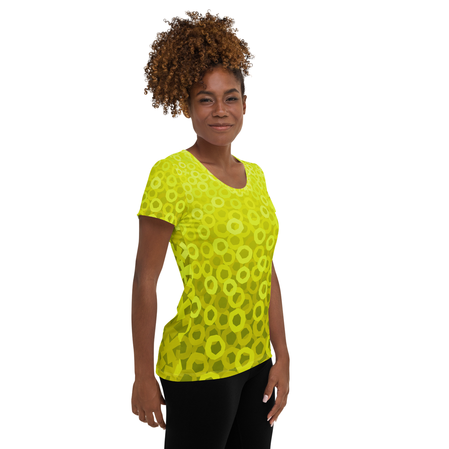 Tic Tac Toe Athletic T-shirts - Lemon