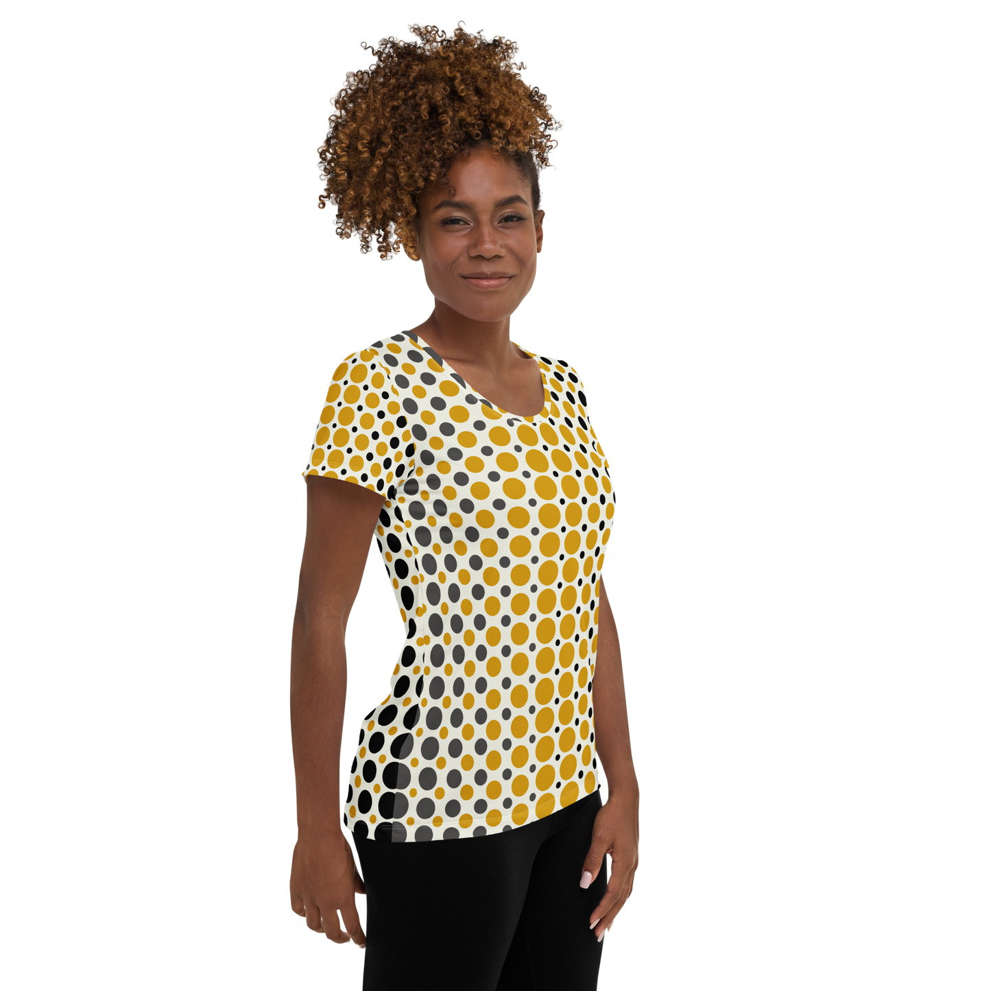 Ombre Dots Athletic T-shirt - Beige