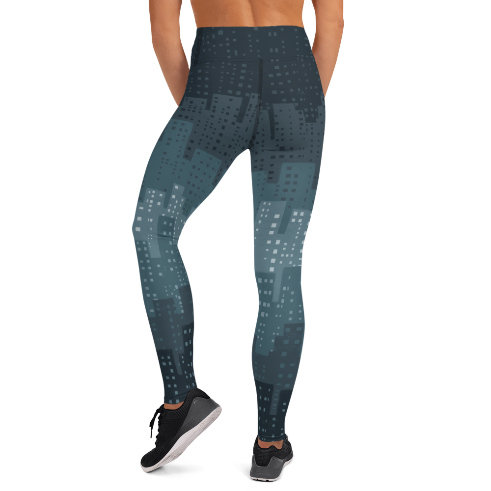 Cityscape Teal Leggings