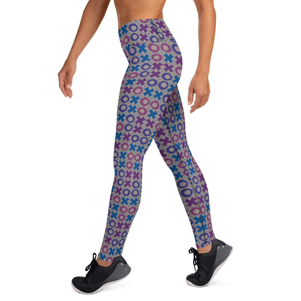 Retro Grid Tic Tac Toe Grid Leggings