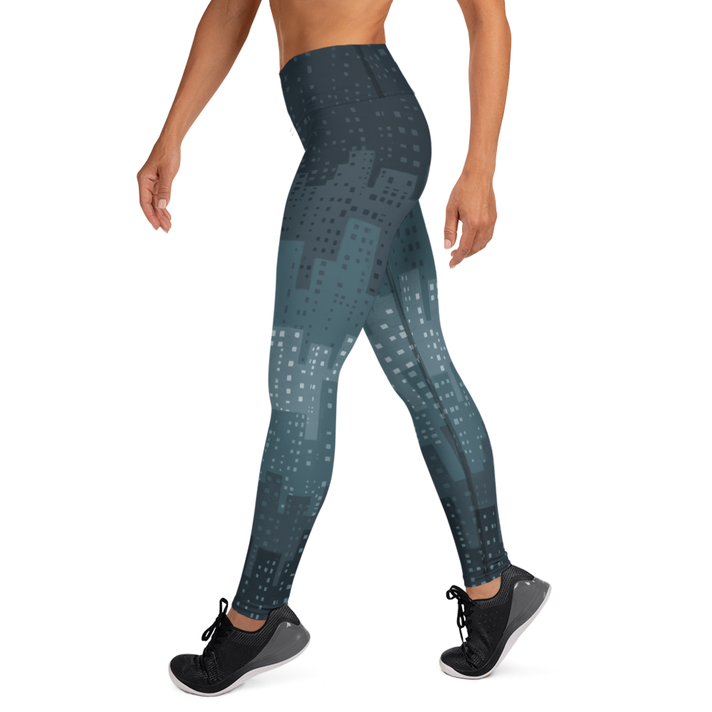 Cityscape Teal Leggings