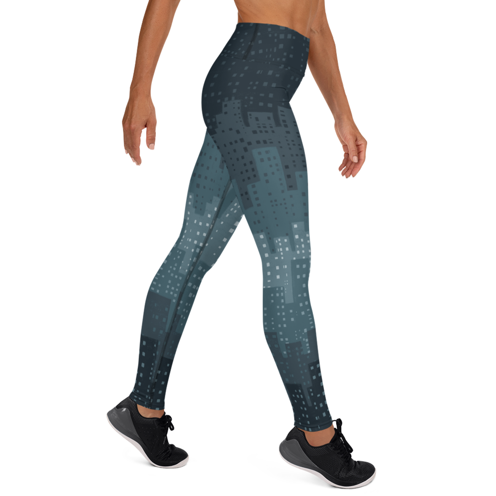 Cityscape Teal Leggings