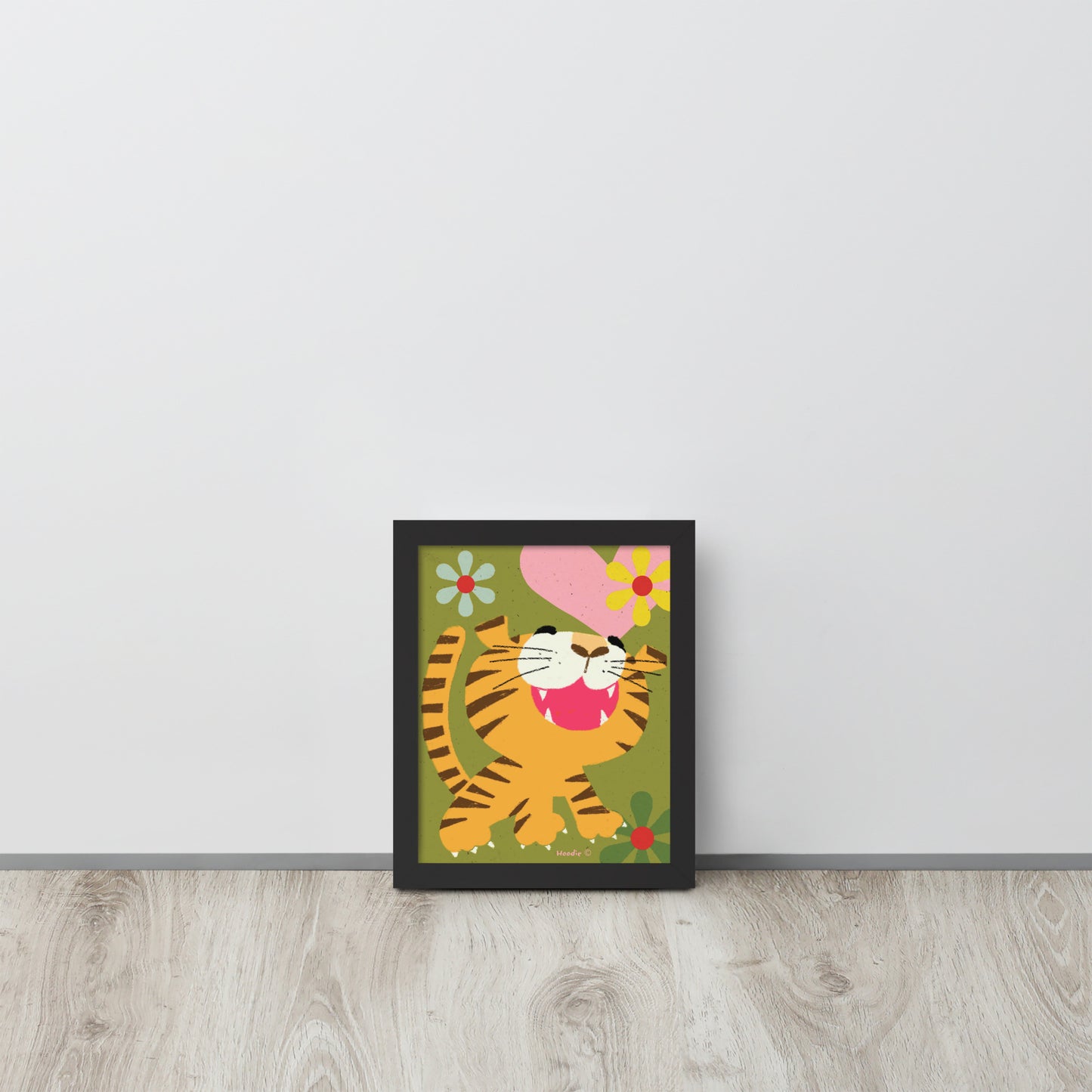 Framed poster - Smiley Tiger
