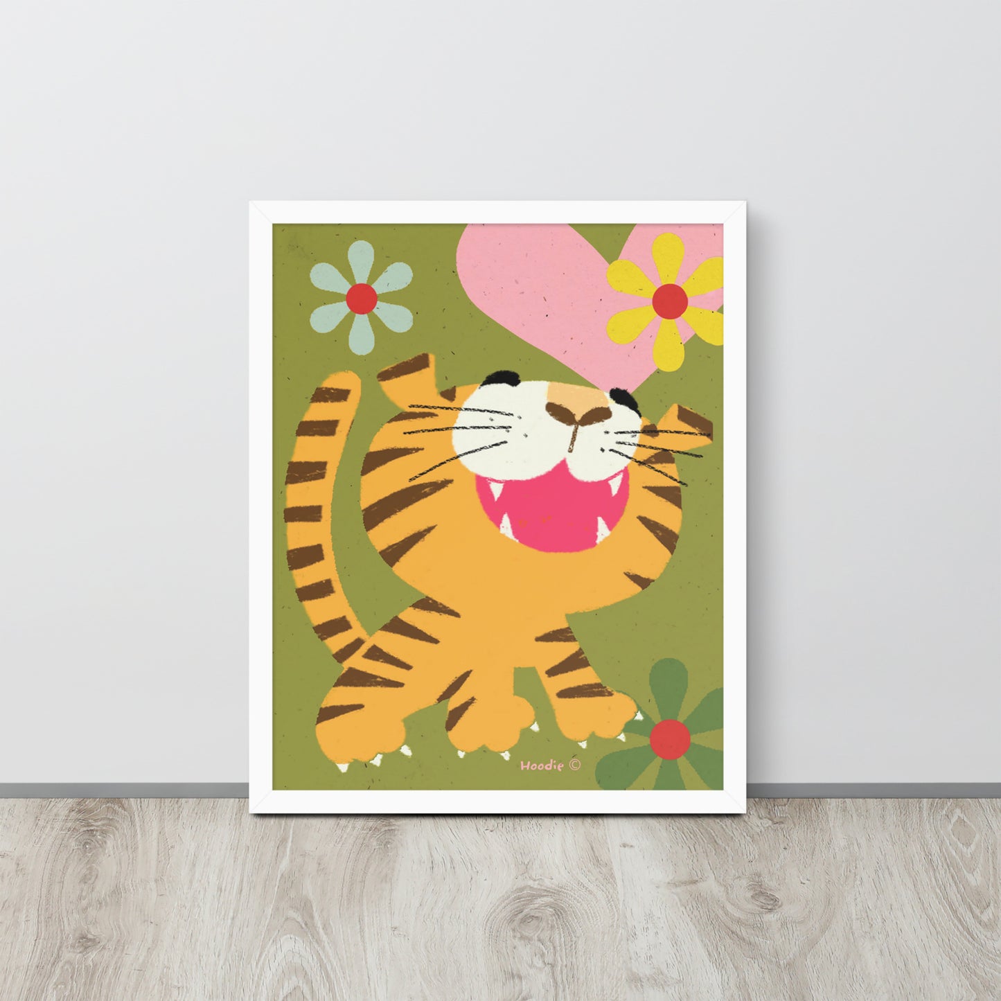 Framed poster - Smiley Tiger