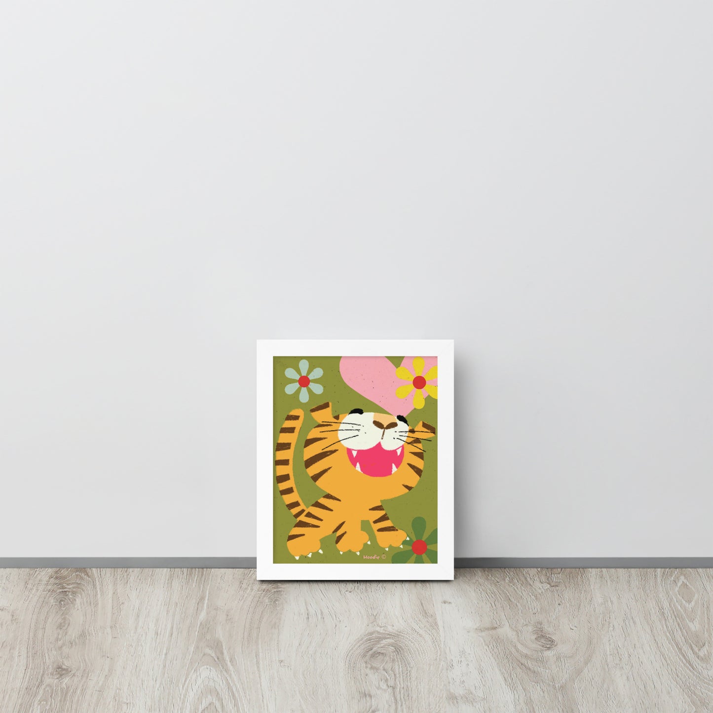 Framed poster - Smiley Tiger