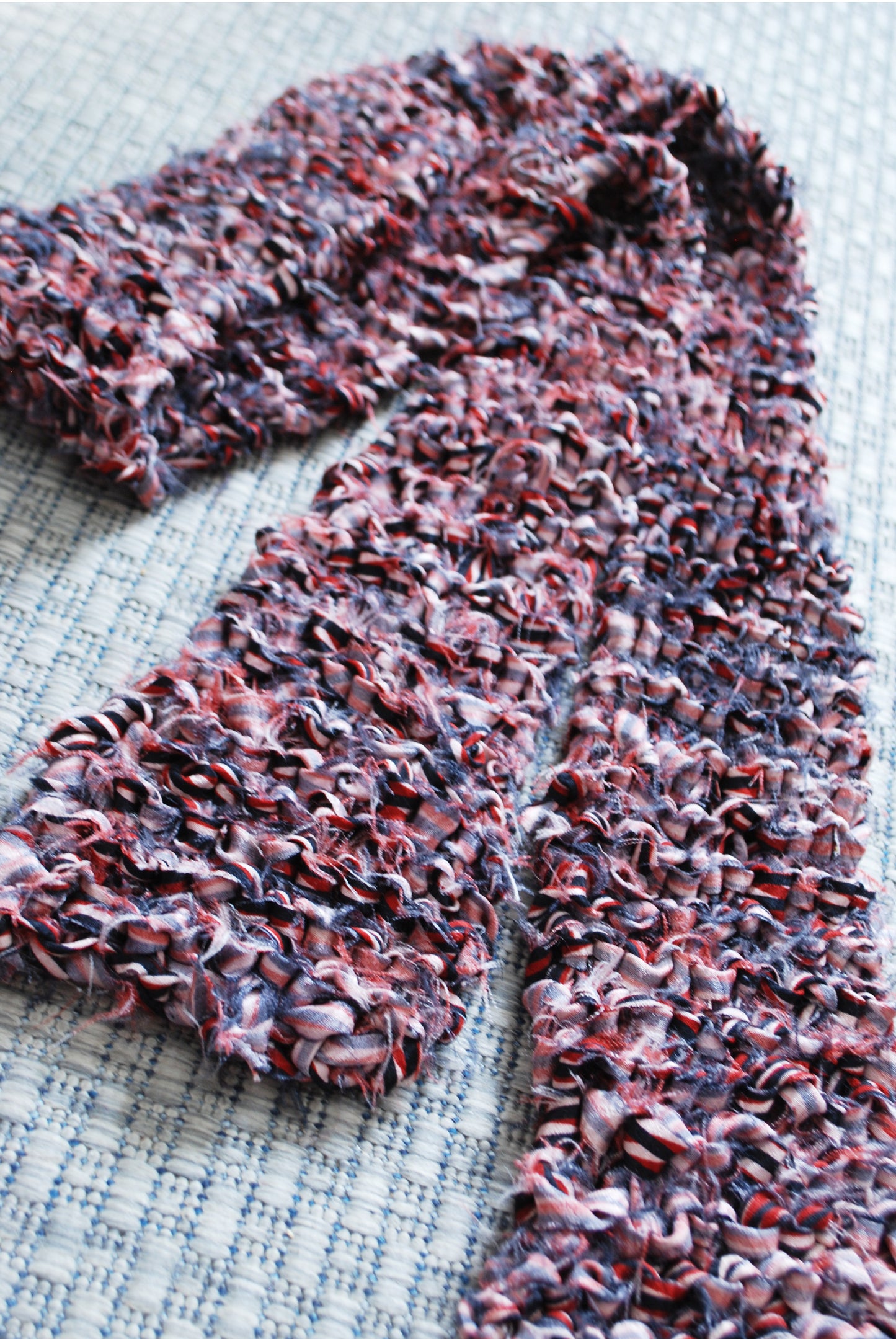 Kimono Silk Knitting Scarf - Pink