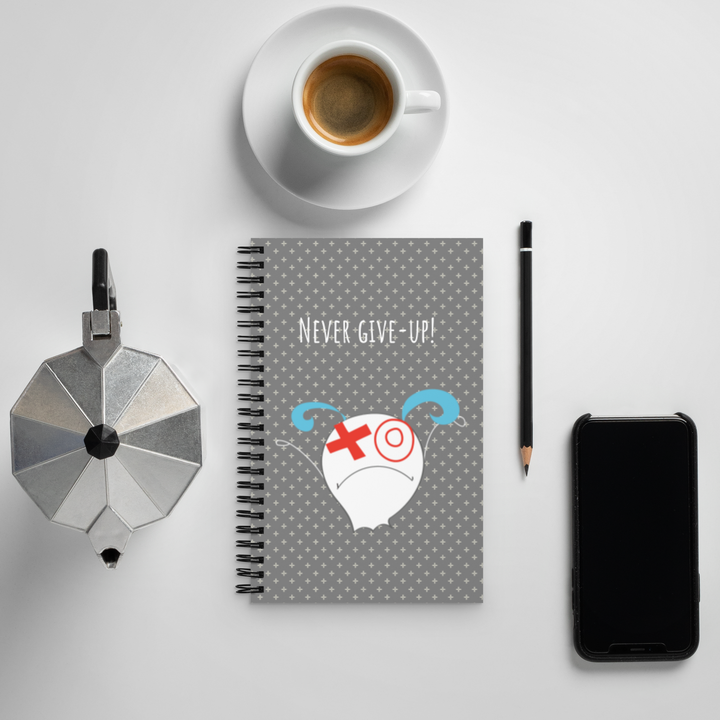 Never Give-Up Spiral notebook