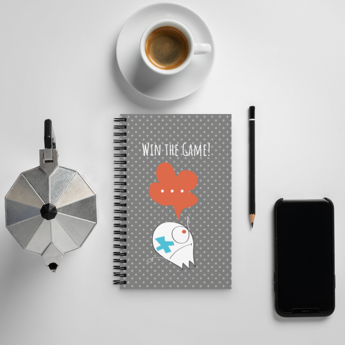 Win the Game! Spiral notebook