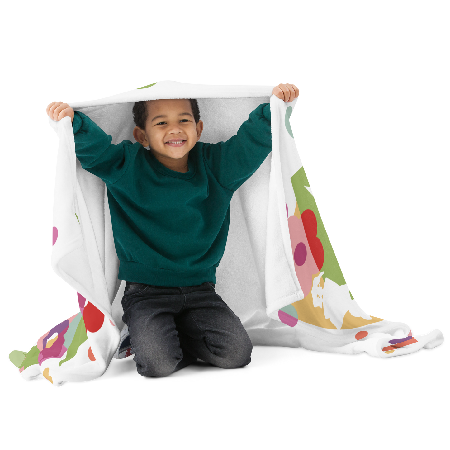 At the Garden Throw Blanket