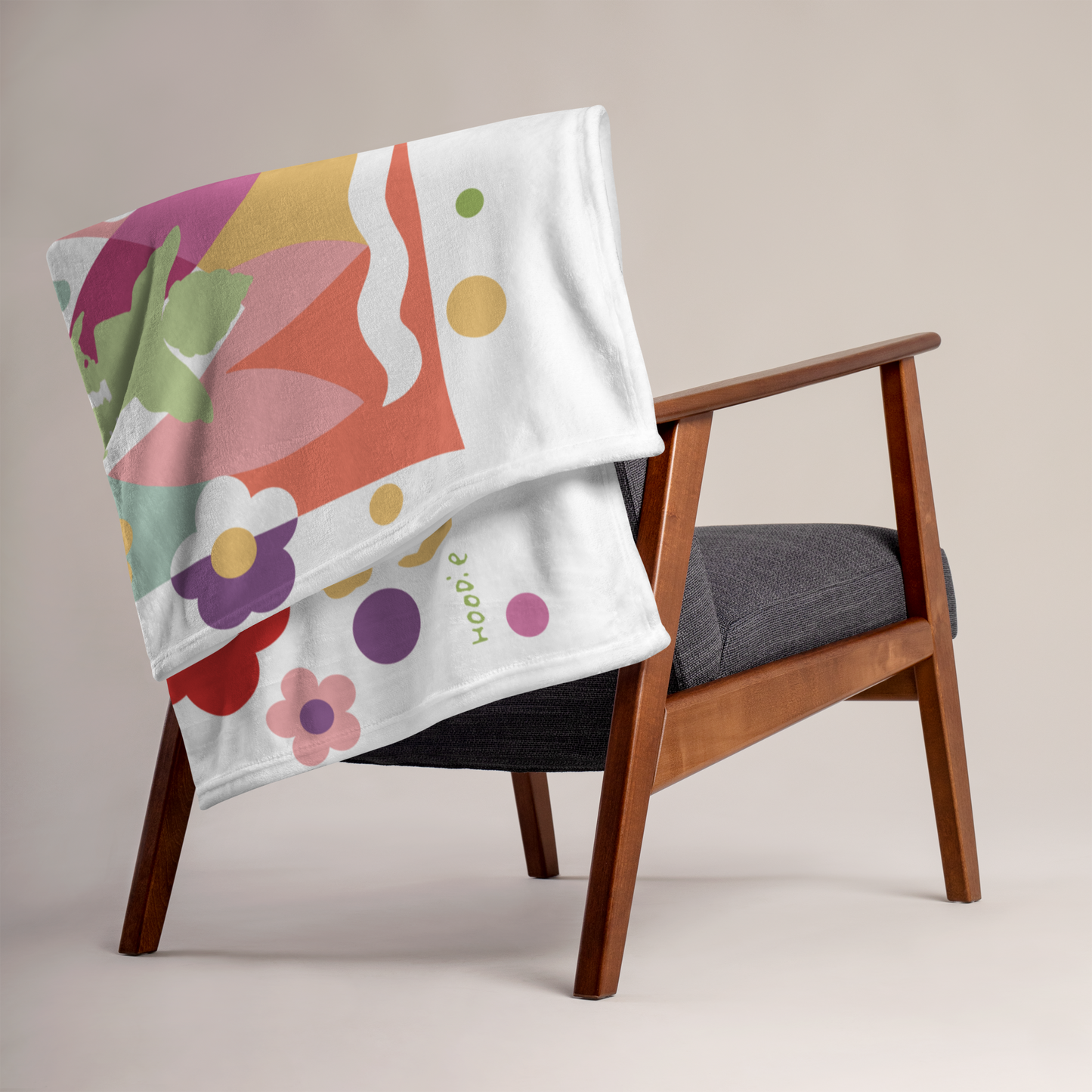 At the Garden Throw Blanket
