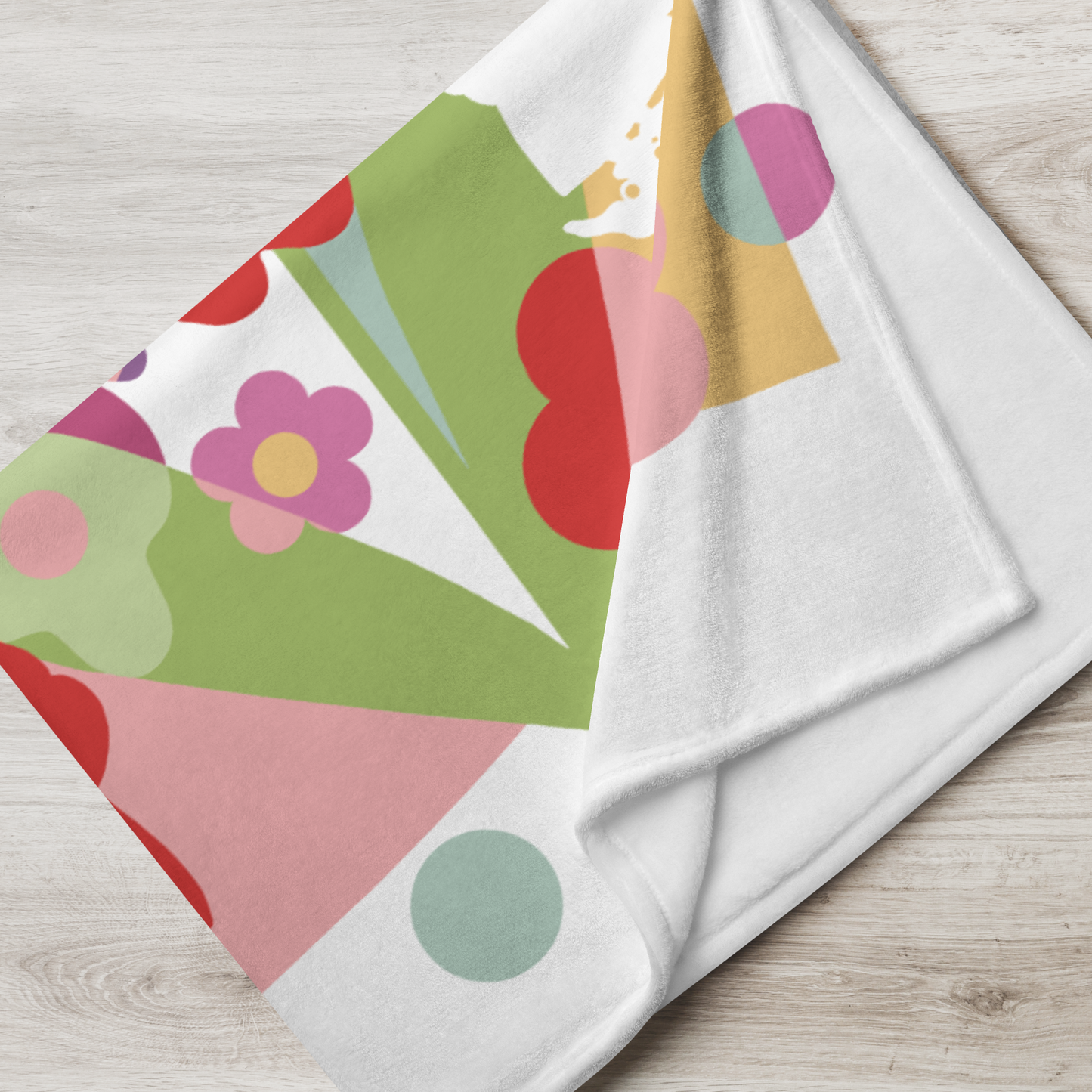 At the Garden Throw Blanket