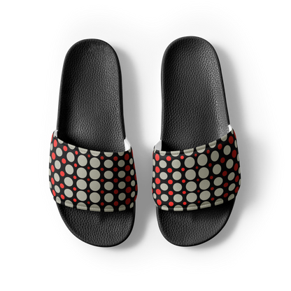 Ombre Dots Red Women's slides