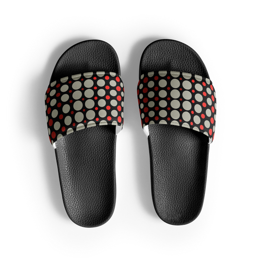 Ombre Dots Red Women's slides