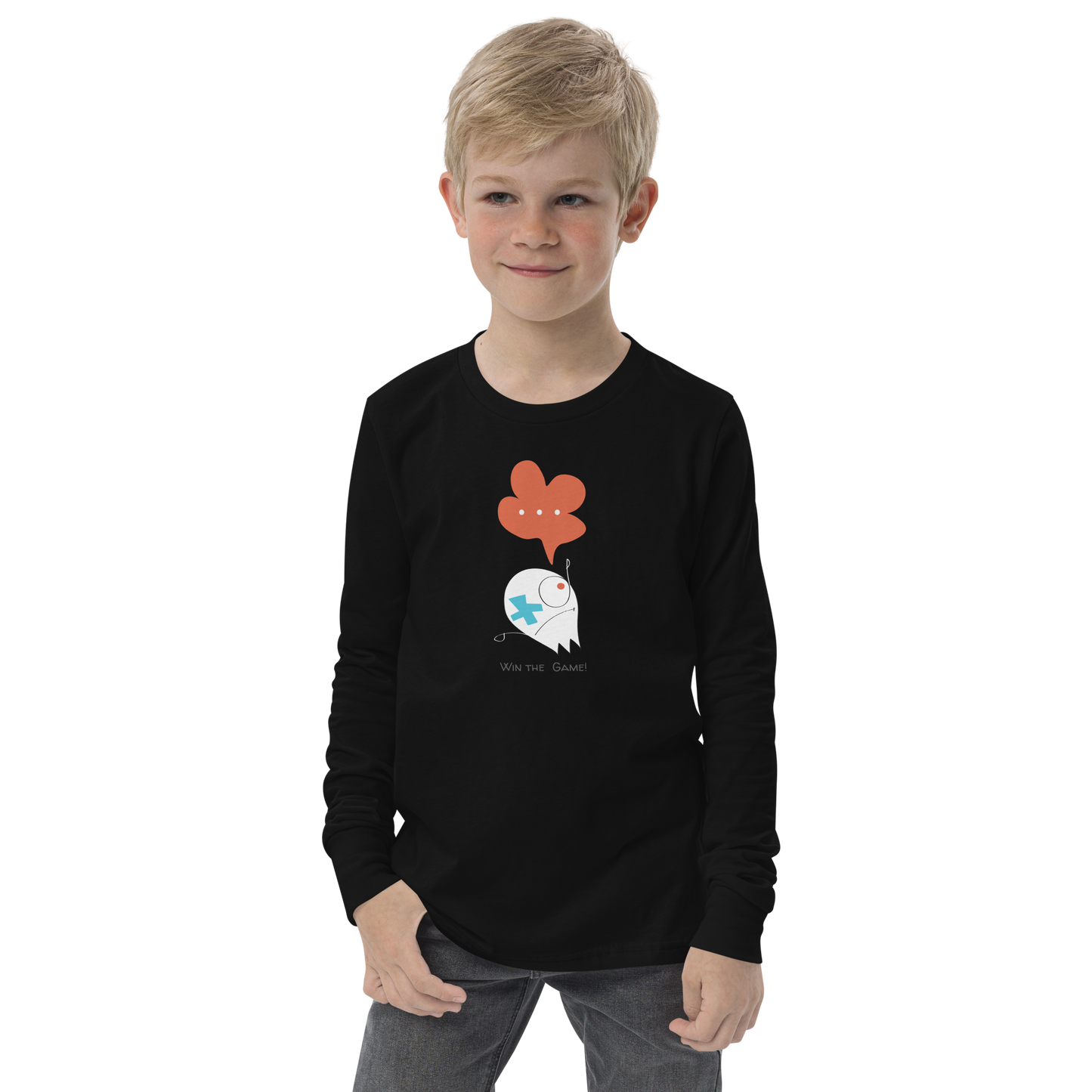 Win the Game! Youth long sleeve tee