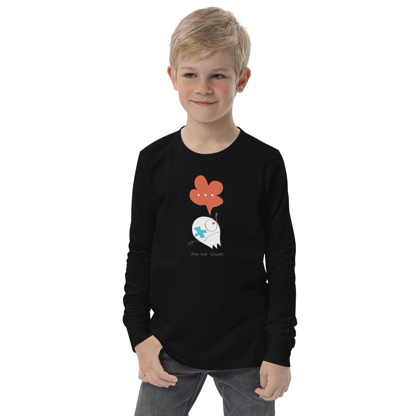 Win the Game!  Youth long sleeve tee
