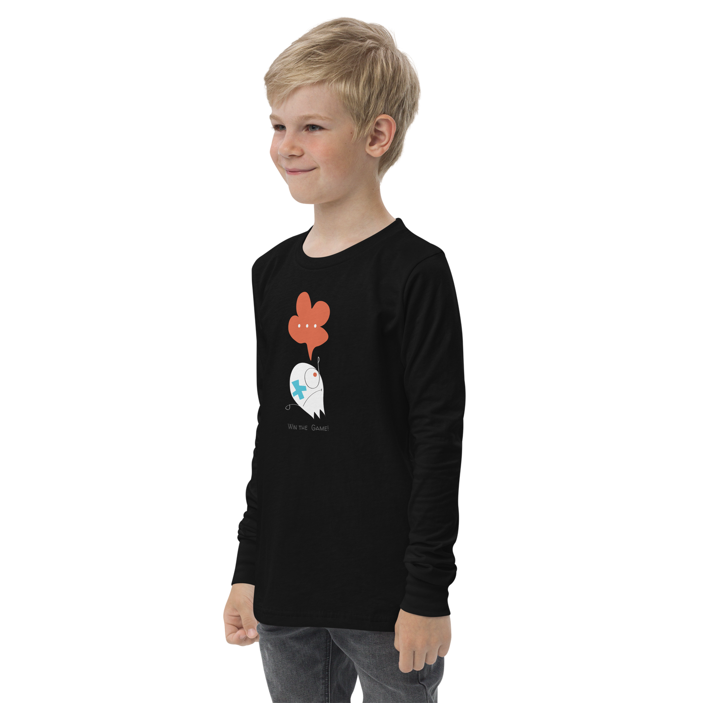 Win the Game!  Youth long sleeve tee