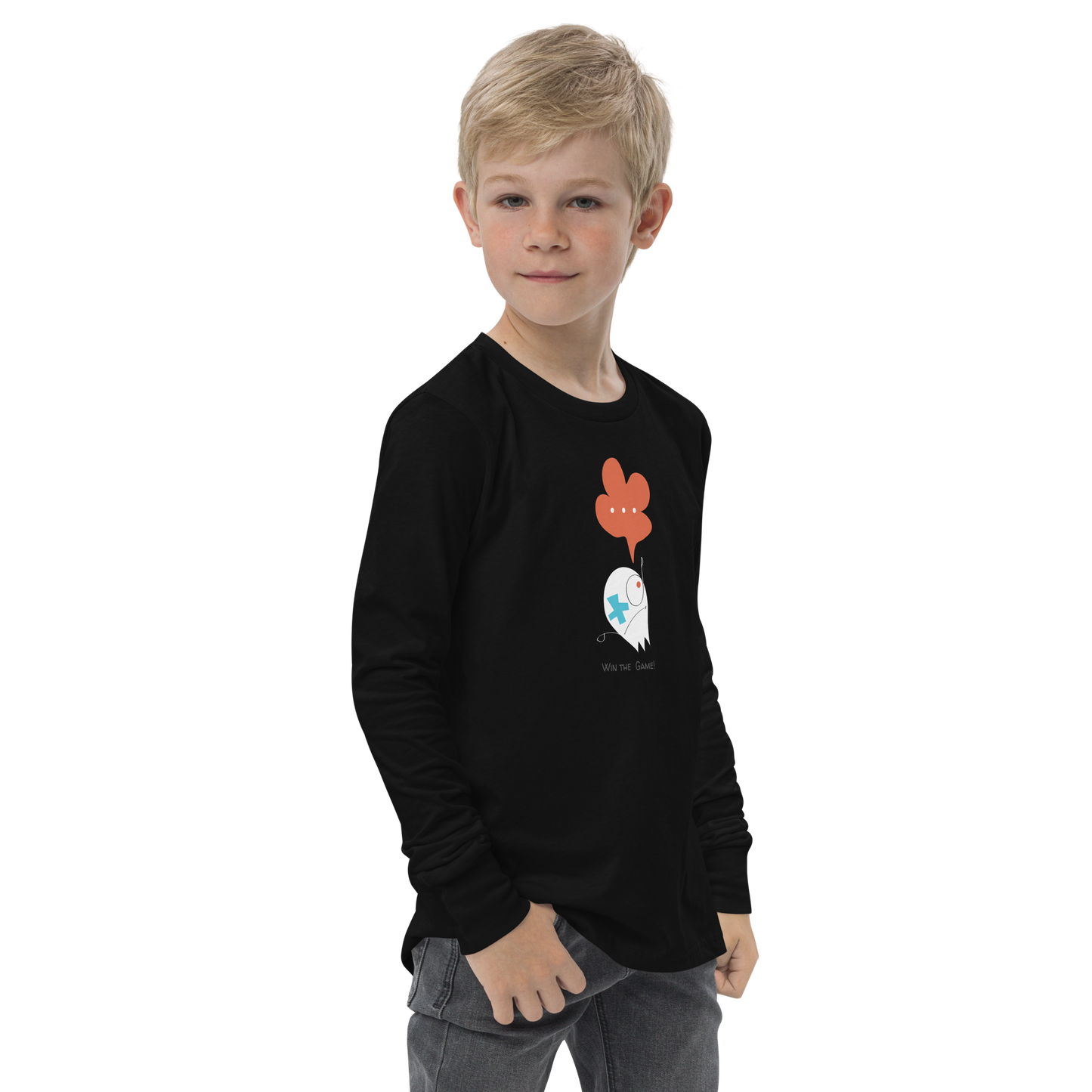Win the Game! Youth long sleeve tee