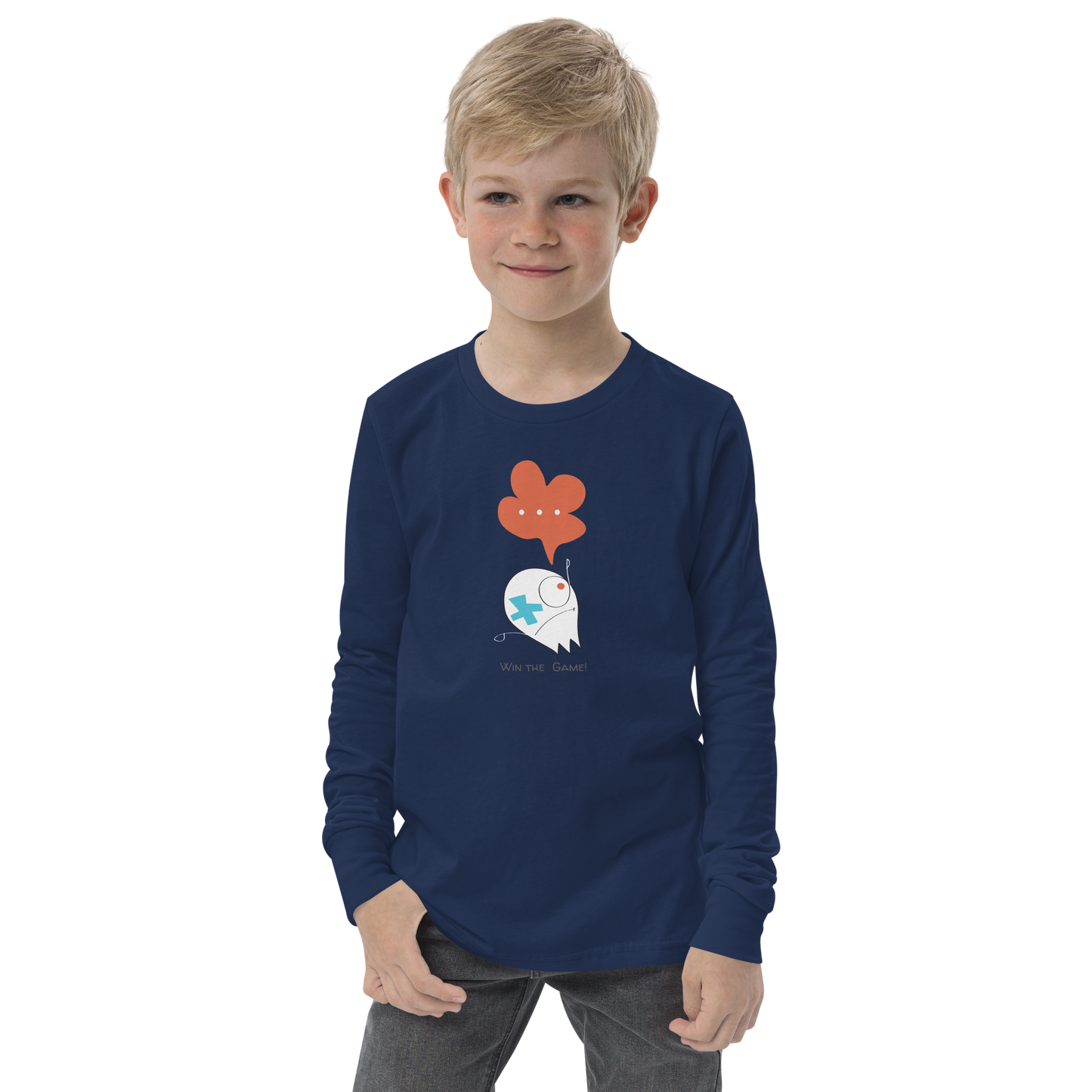 Win the Game! Youth long sleeve tee