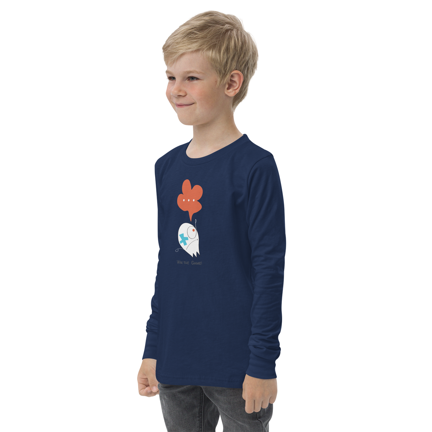 Win the Game! Youth long sleeve tee