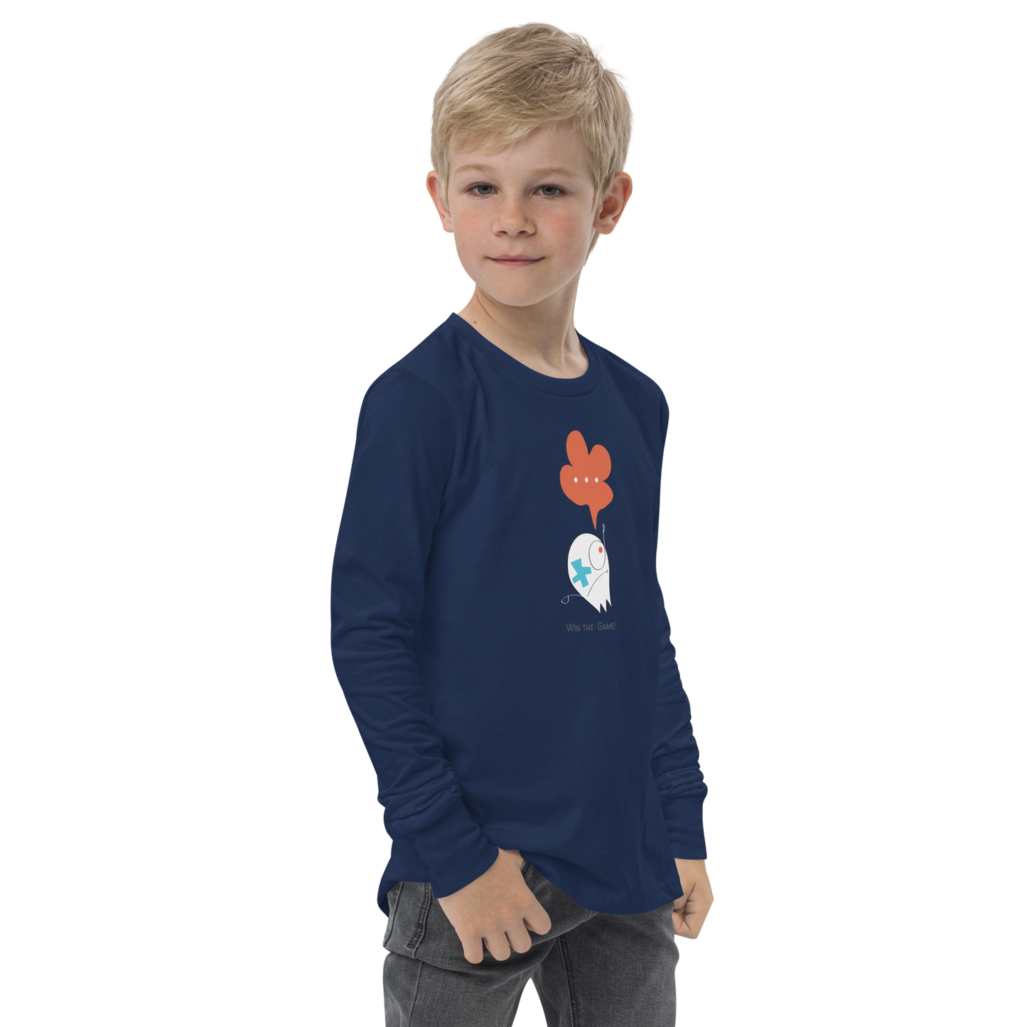 Win the Game! Youth long sleeve tee
