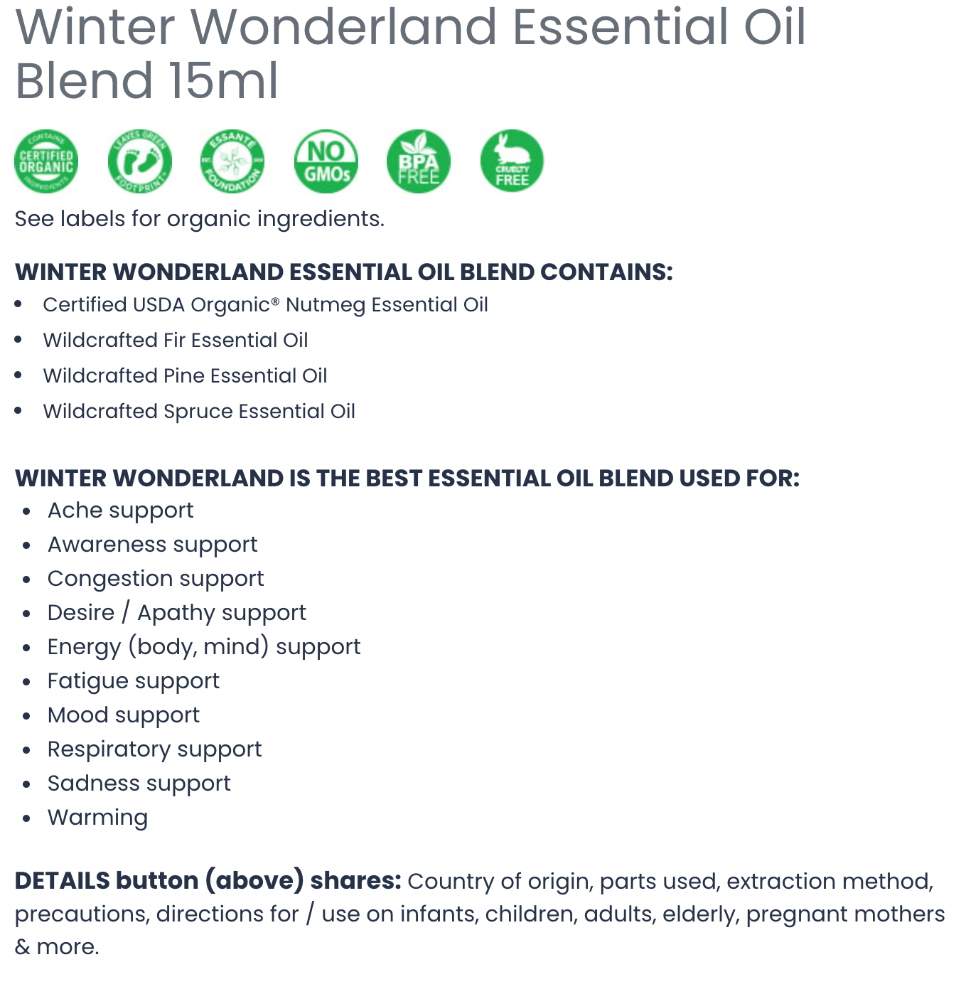 Organic Essential Oil