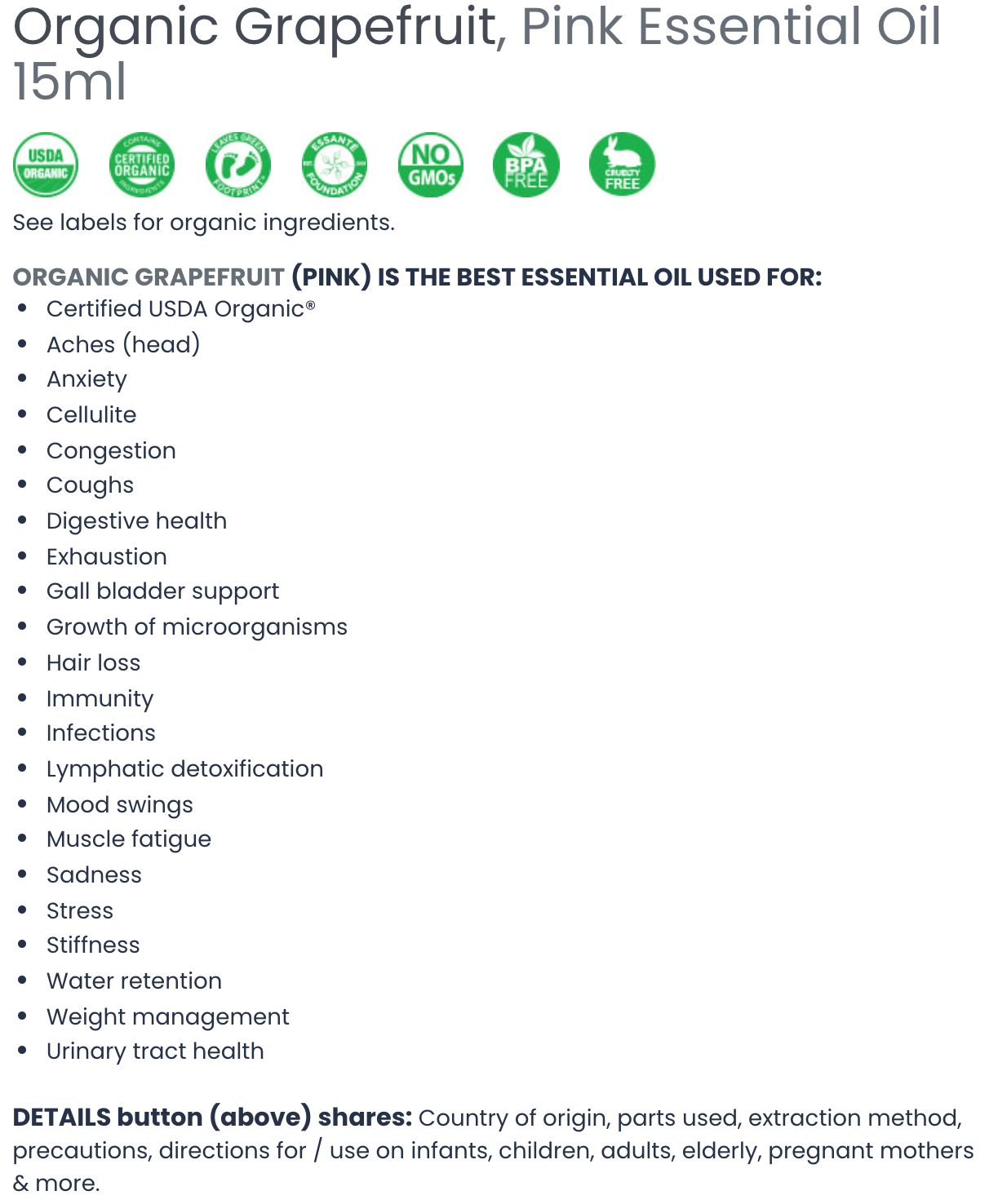 Organic Essential Oil