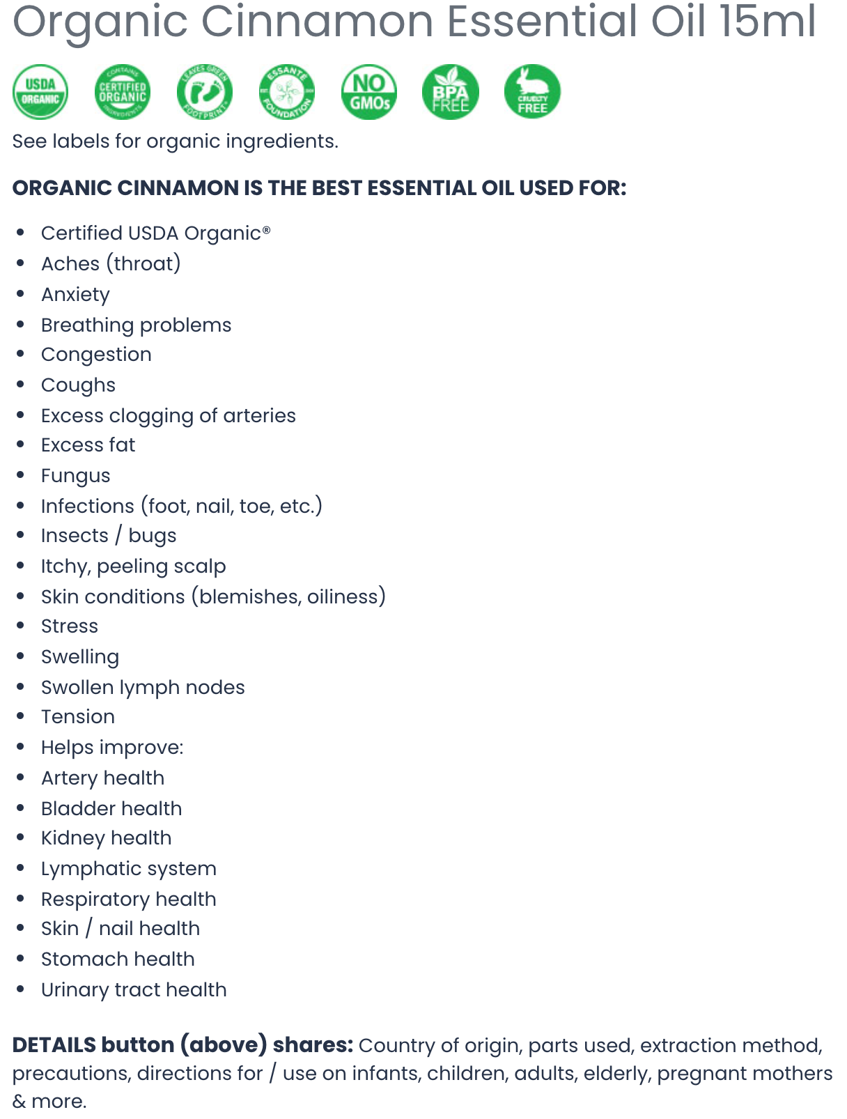 Organic Essential Oil