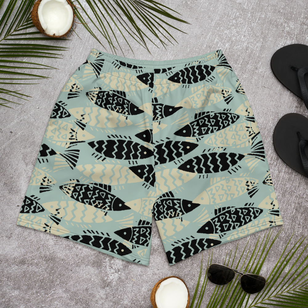 Fishing Day Opal Athletic Shorts