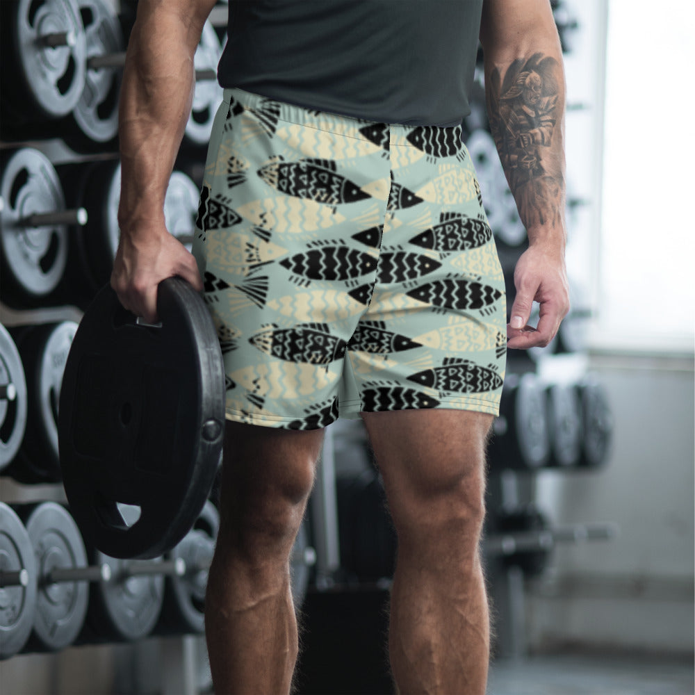 Fishing Day Opal Athletic Shorts