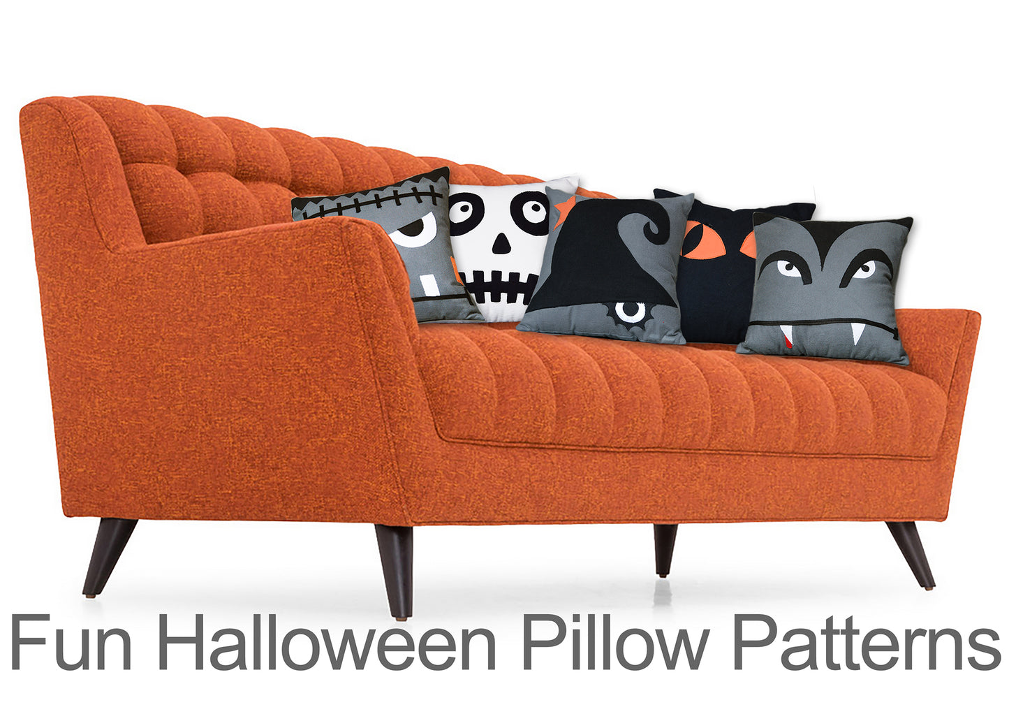 DIY - Modern Halloween Pillow / Sewing Pattern PDF File