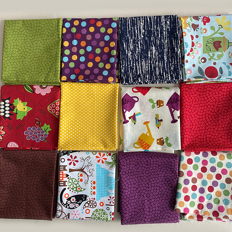 Assorted 12 fat quarter bundle - 4