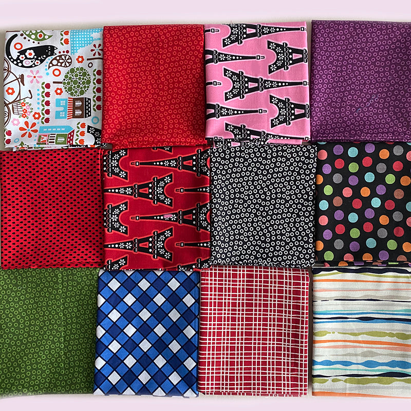 Assorted 12 fat quarter bundle - 3
