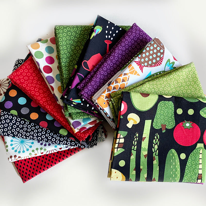 Assorted 12 fat quarter bundle - 1