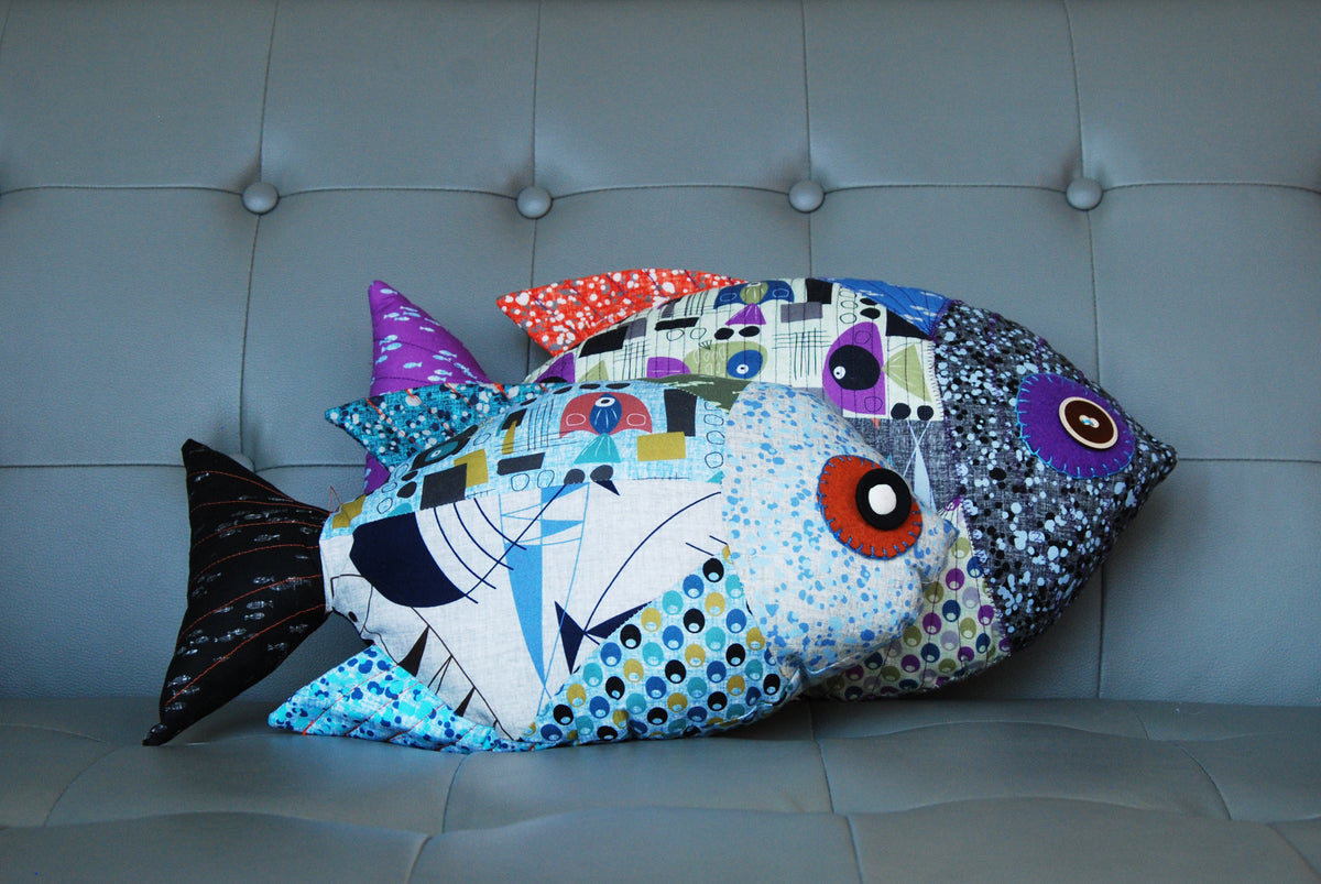 Stuffed Fish 3 - PDF Patchwork Sewing Pattern – fab-a-la-carte