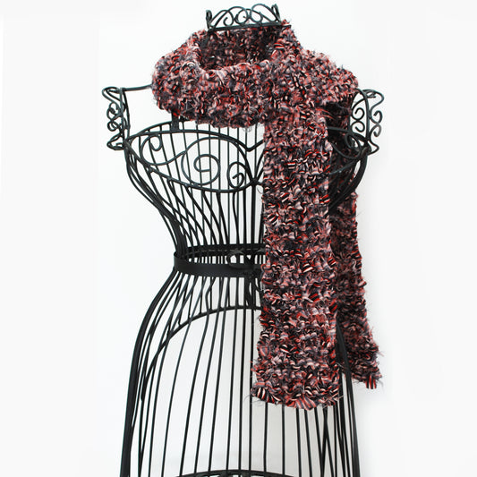 Kimono Silk Knitting Scarf - Pink