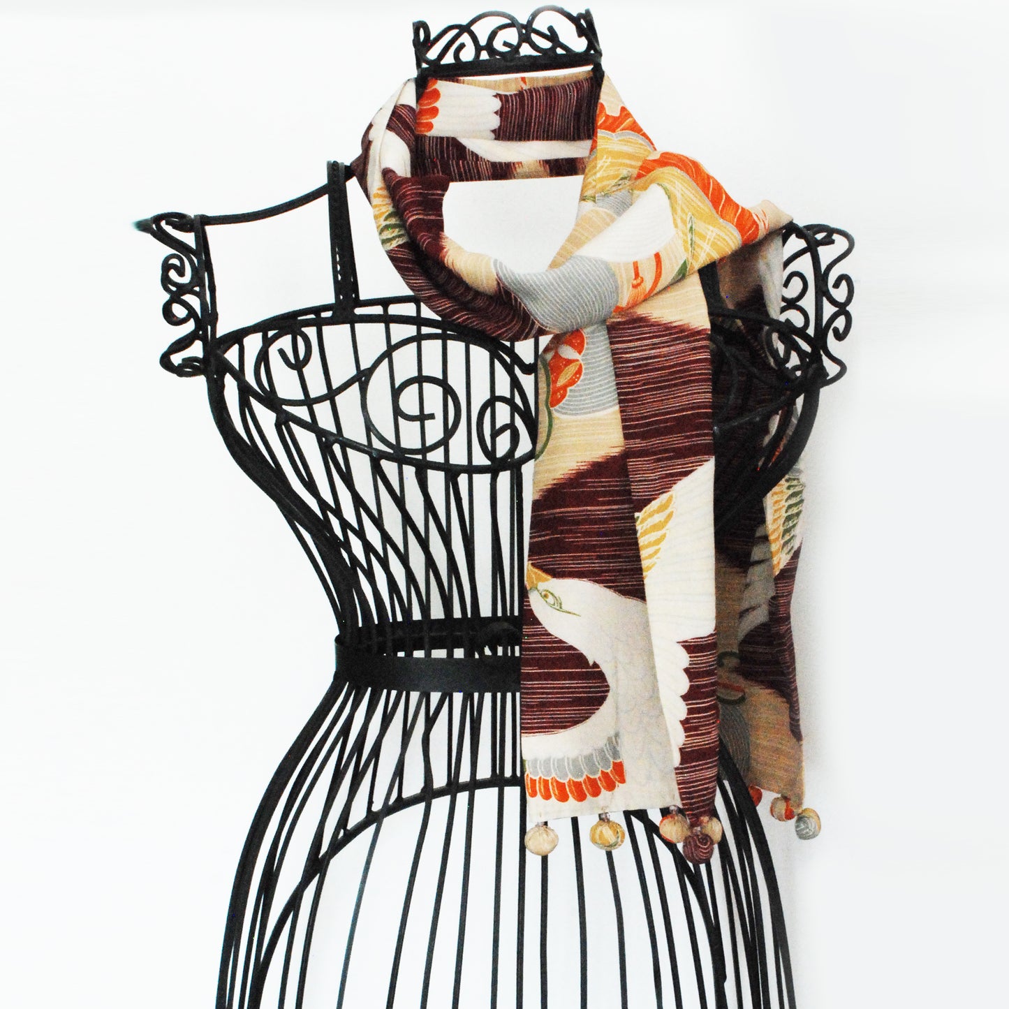 Kimono Silk Scarf - Eagle in the Sky