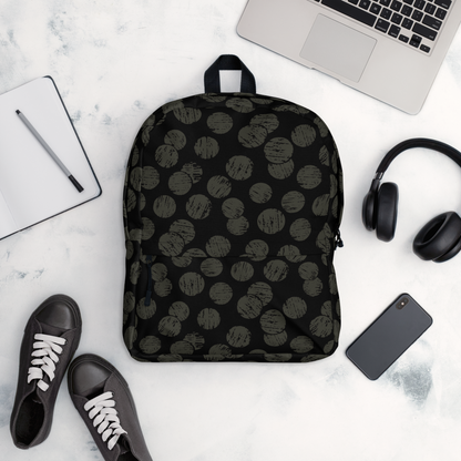 Vintage Dots Backpack / Black