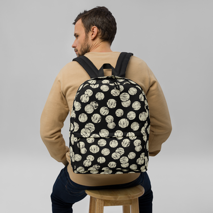 Vintage Dots Backpack - B+W