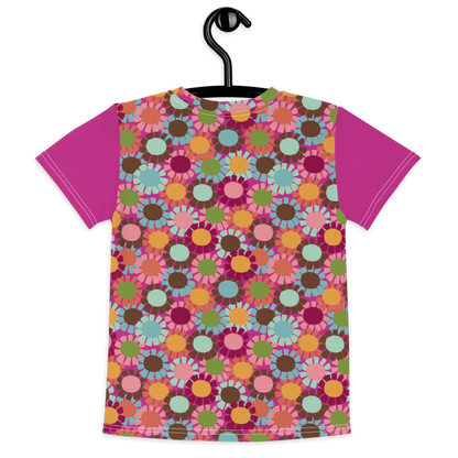 Fringe Daisy Pink Kids T-shirt