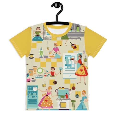 Happy days Kids crew neck t-shirt / Yellow